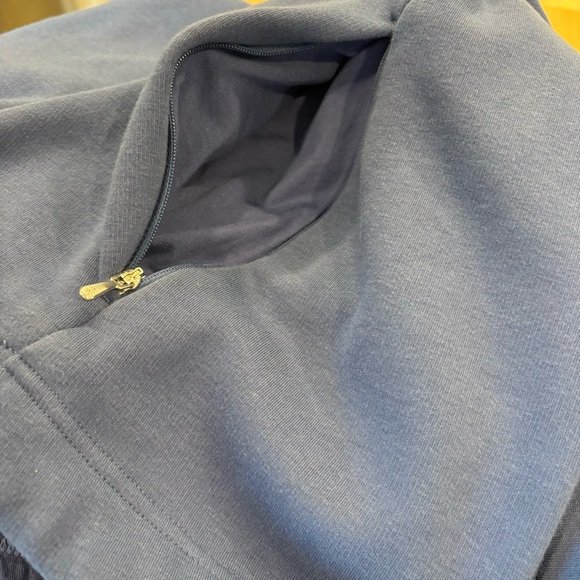 Athleta Cozy Karma Twist Neck Sweatshirt Blue 2X - Picture 8 of 13